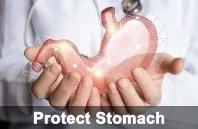 okra seed powder Protect stomach